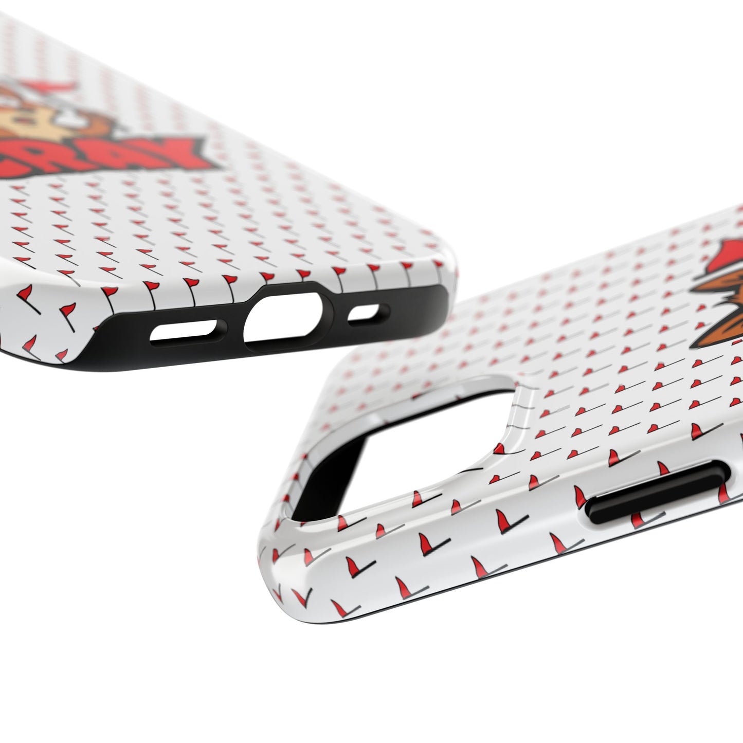 Cray Phone Case - White - Red Flag Fox