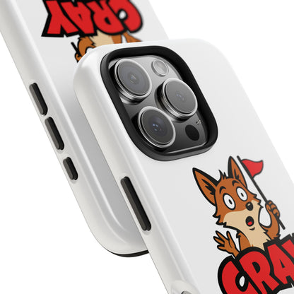 Cray Phone Case - White - Red Flag Fox