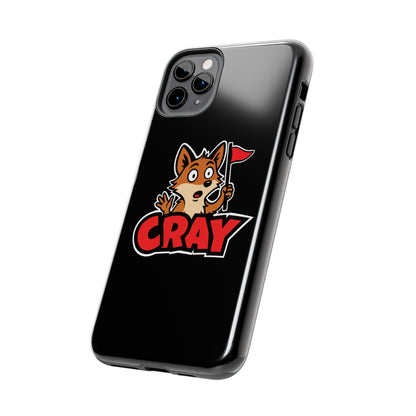 Cray Phone Case - Black - Red Flag Fox
