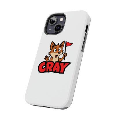Cray Phone Case - White - Red Flag Fox