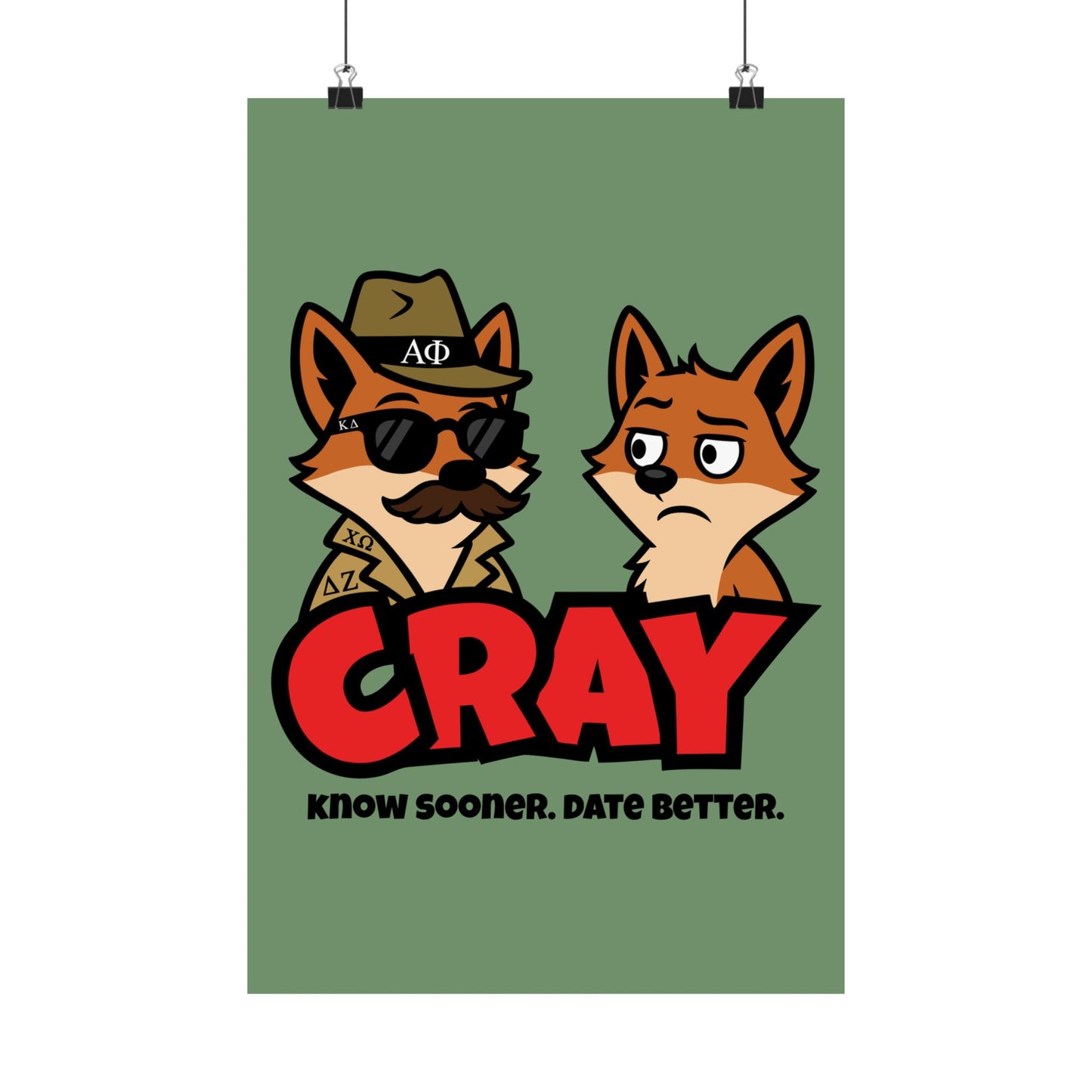 Cray Greek Imposter Fox Poster (12"x18")