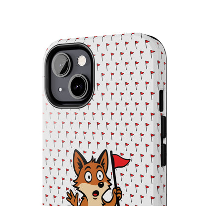 Cray Phone Case - White - Red Flag Fox