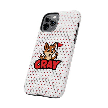 Cray Phone Case - White - Red Flag Fox