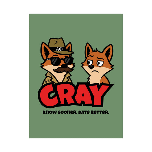 Cray Greek Imposter Fox Poster (18"x24")