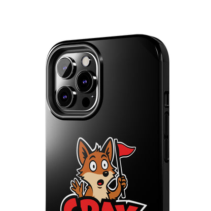 Cray Phone Case - Black - Red Flag Fox