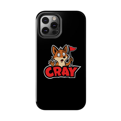 Cray Phone Case - Black - Red Flag Fox