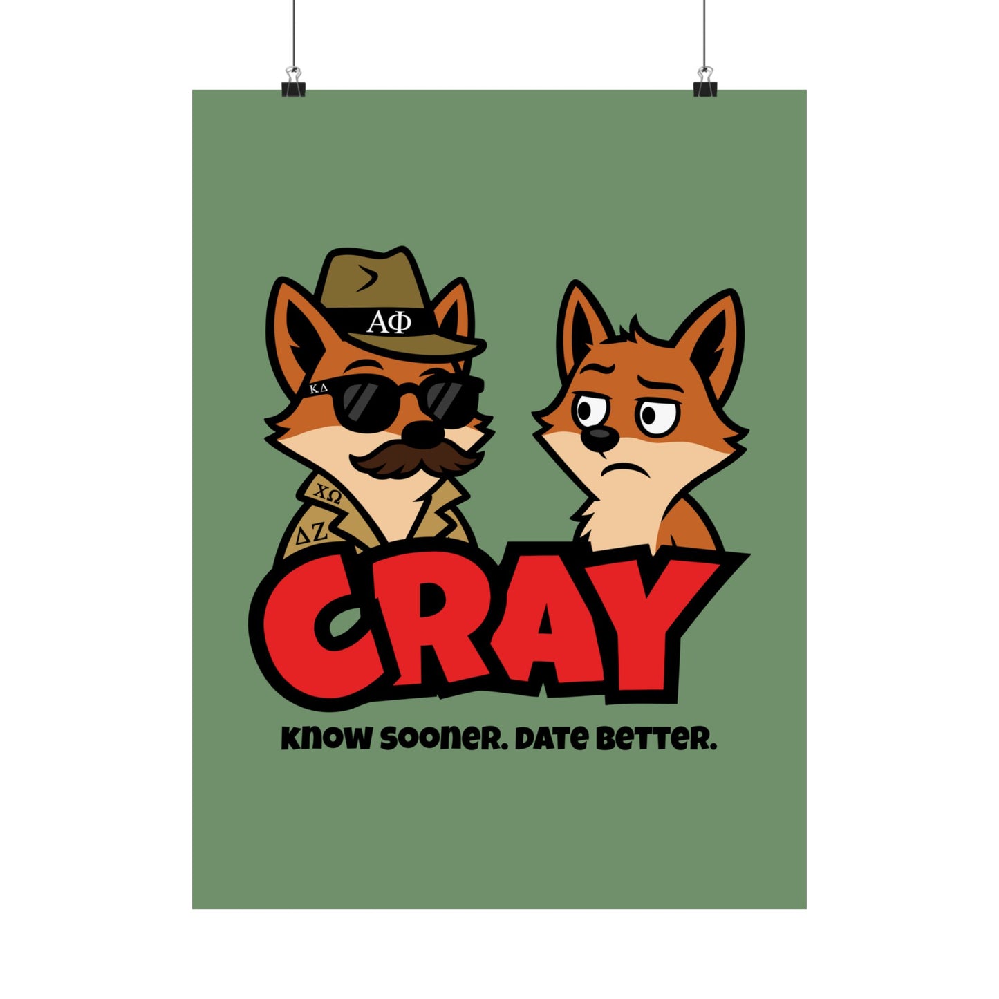Cray Greek Imposter Fox Poster (18"x24")