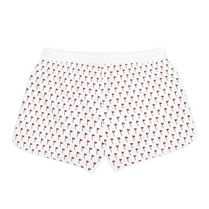 Women's Casual Shorts w/ Flag Pattern and Cray Logo