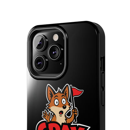 Cray Phone Case - Black - Red Flag Fox
