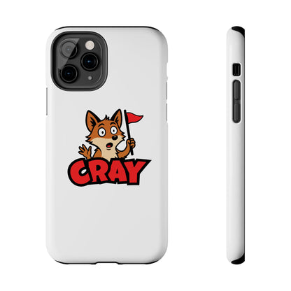 Cray Phone Case - White - Red Flag Fox