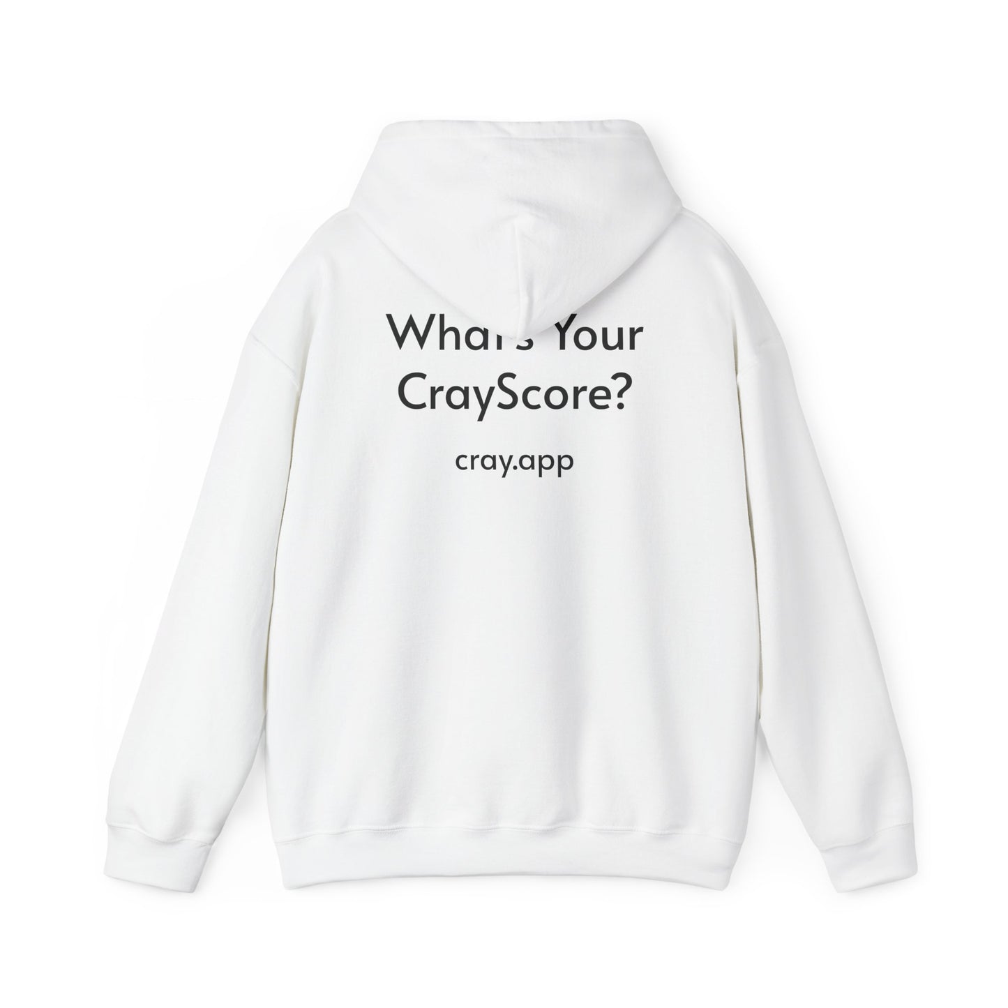 Cray Unisex Hoodie (tagline) - White - Red Flag Fox