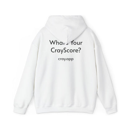 Cray Unisex Hoodie (tagline) - White - Red Flag Fox
