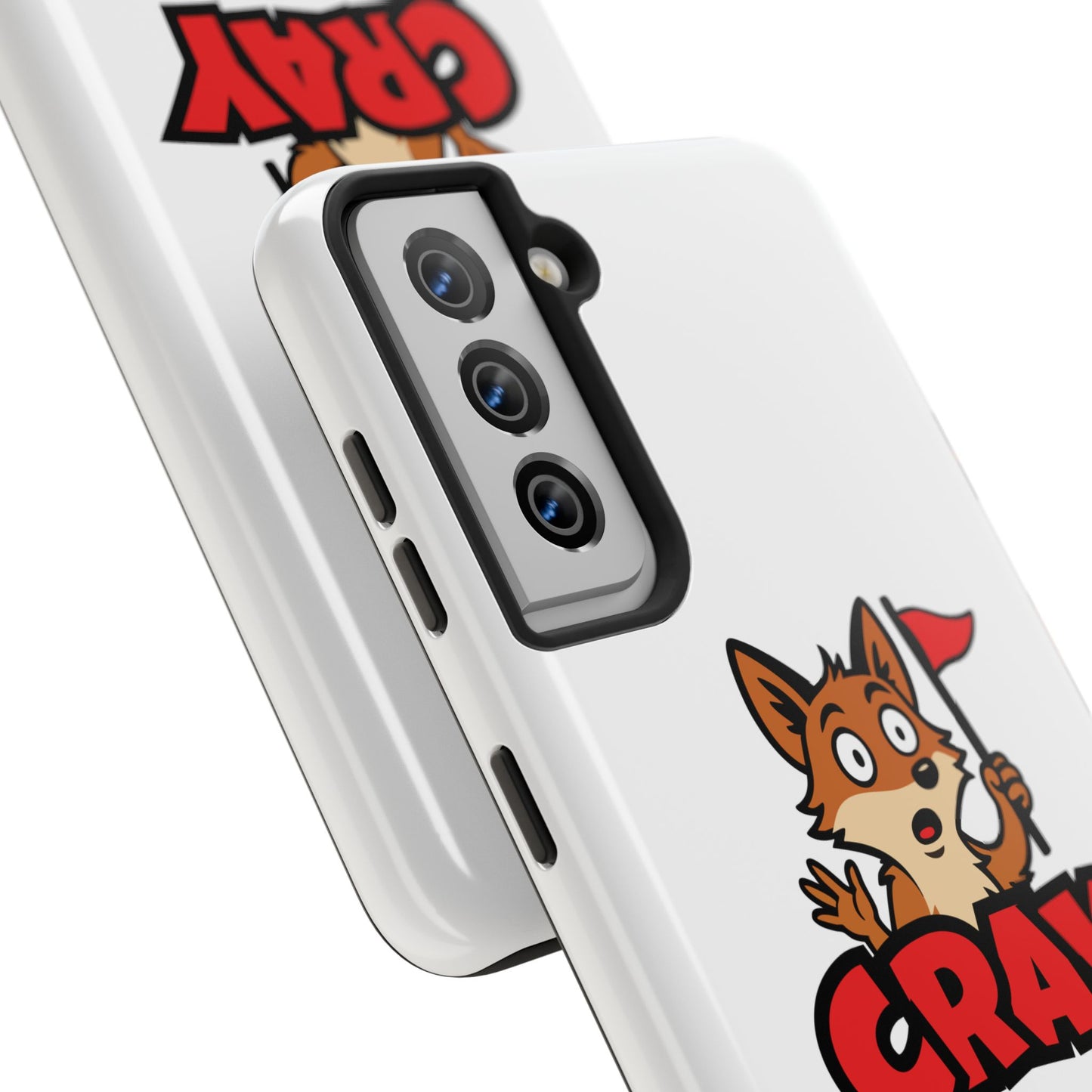 Cray Phone Case - White - Red Flag Fox