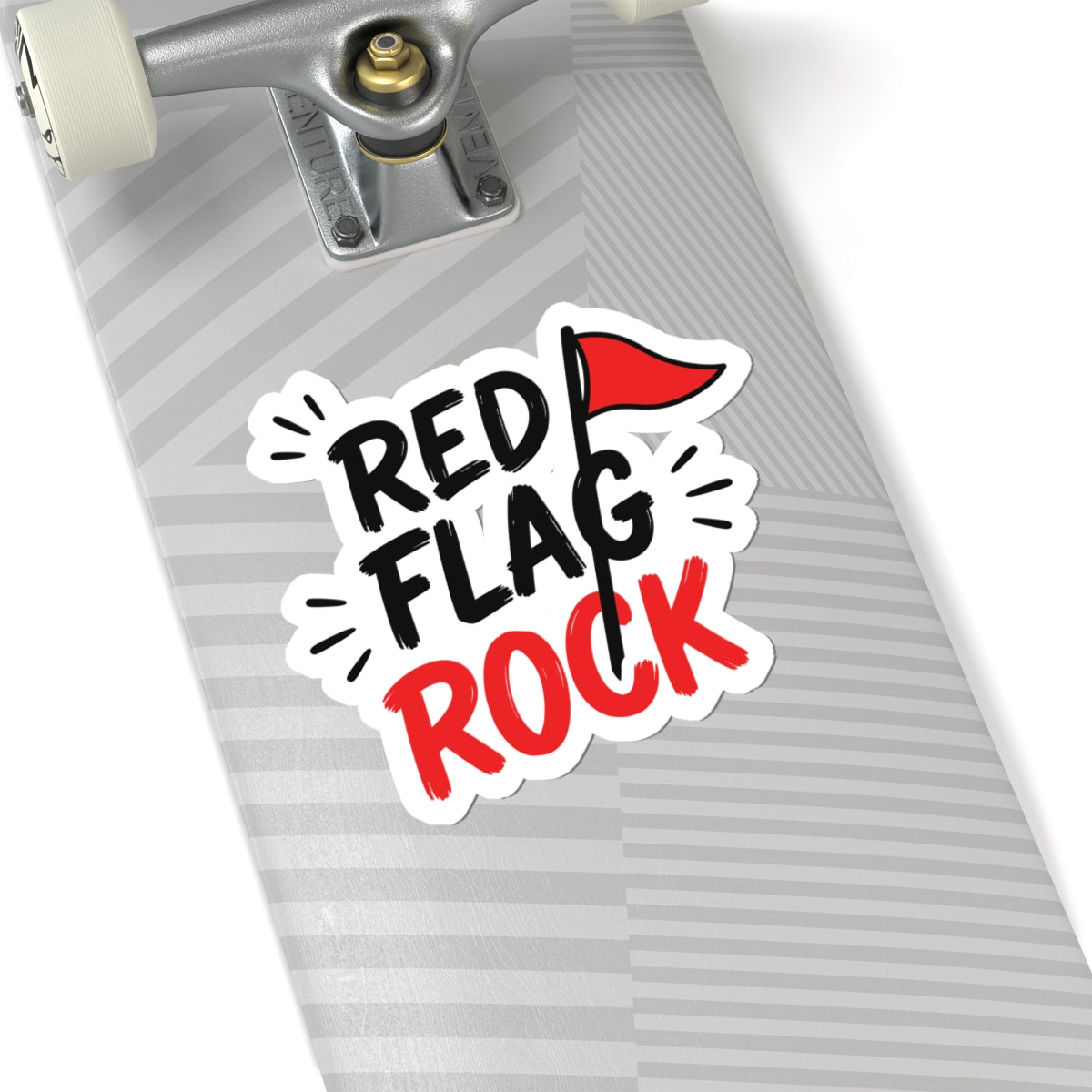 Red Flag Rock Sticker