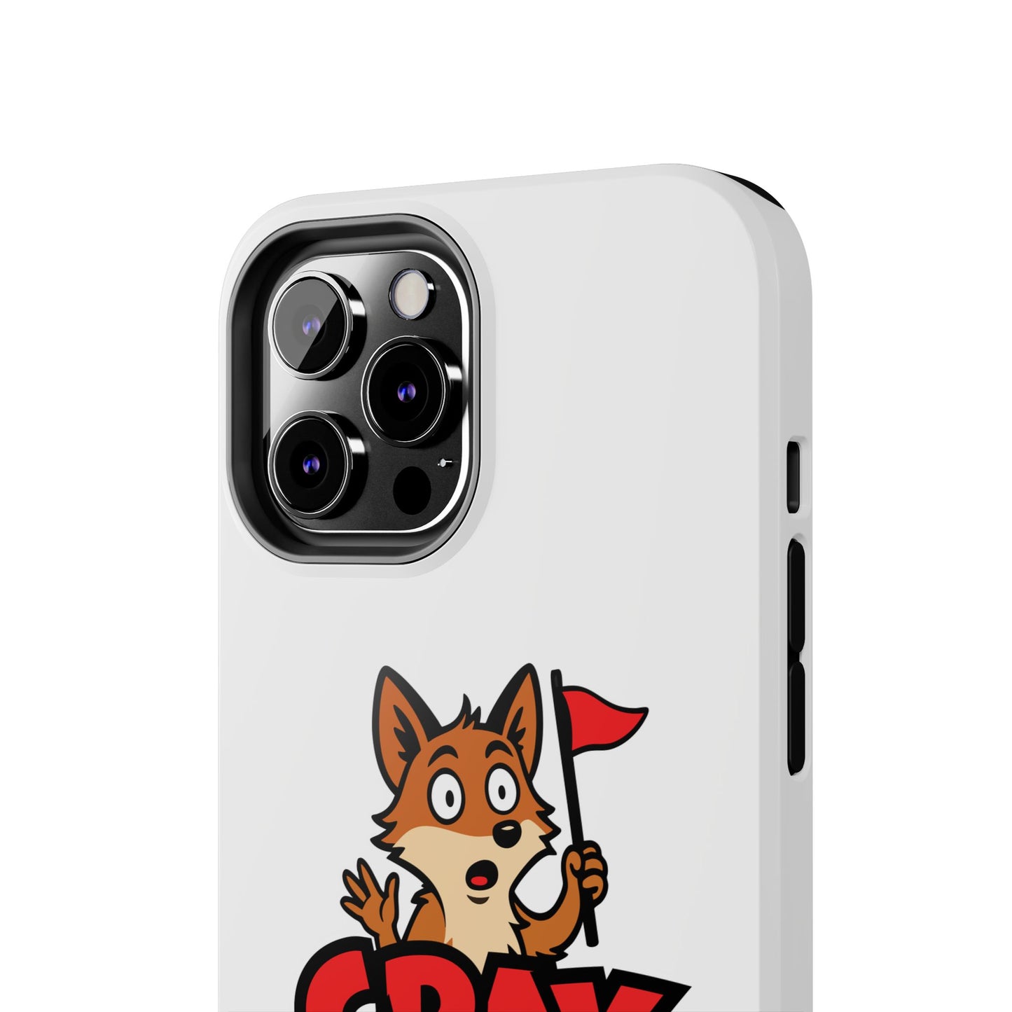 Cray Phone Case - White - Red Flag Fox