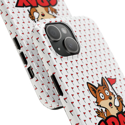 Cray Phone Case - White - Red Flag Fox