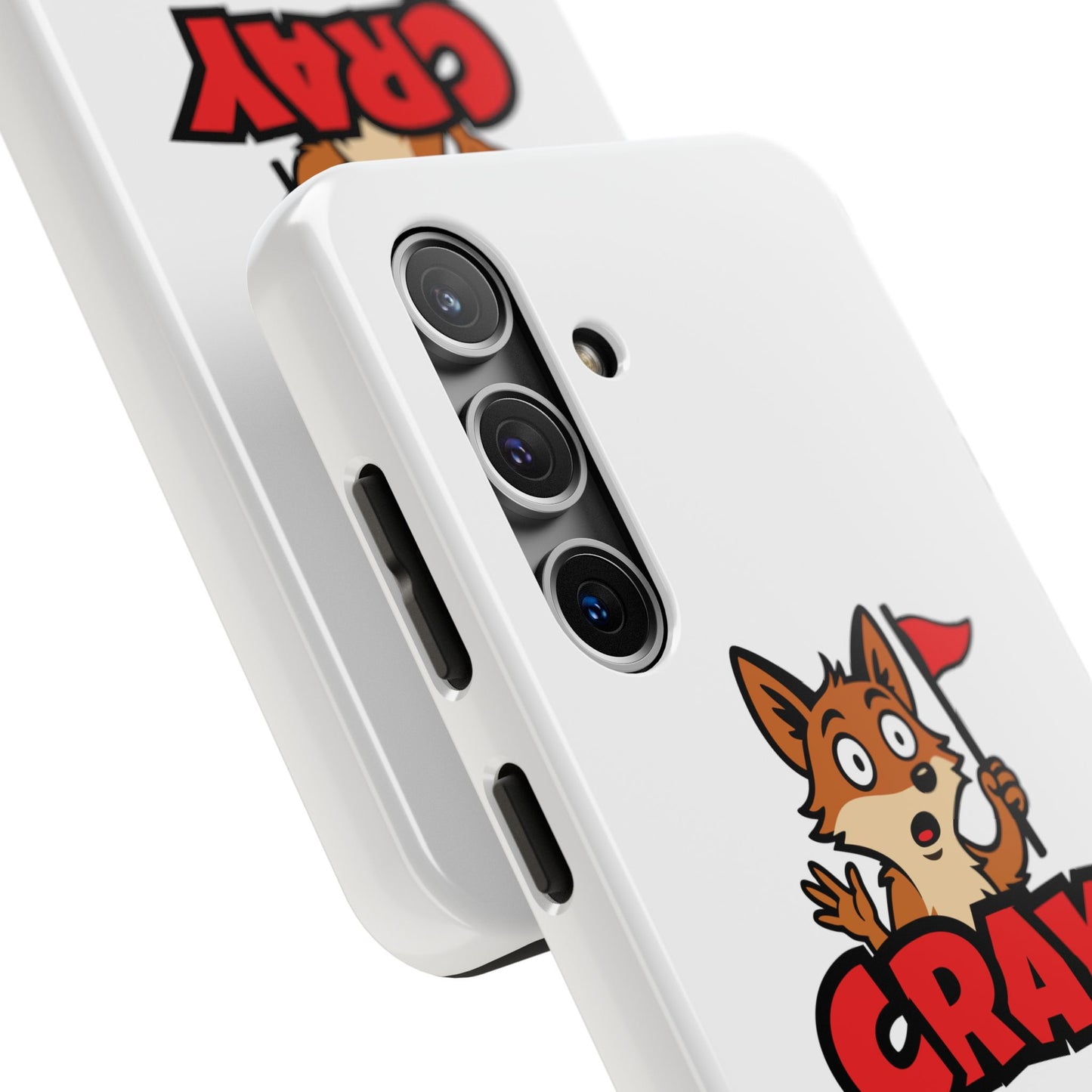 Cray Phone Case - White - Red Flag Fox