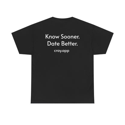 Cray Unisex T-Shirt - Black - Red Flag Fox