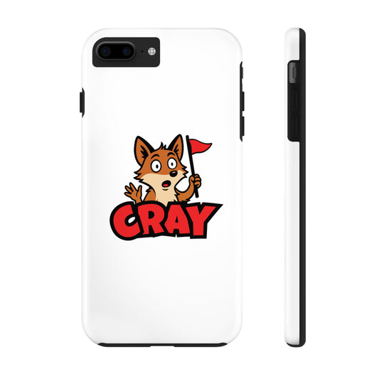 Cray Phone Case - White - Red Flag Fox