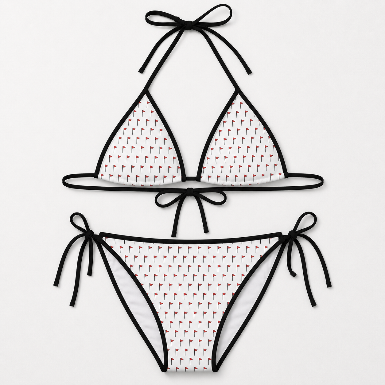 Cray Red Flag Bikini