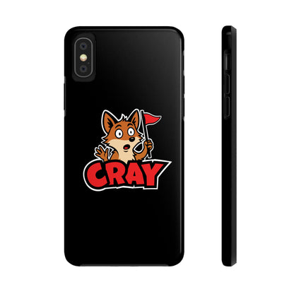 Cray Phone Case - Black - Red Flag Fox