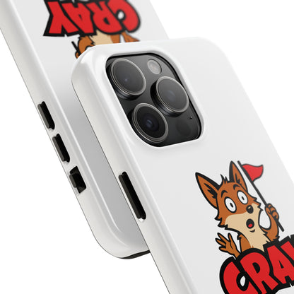Cray Phone Case - White - Red Flag Fox