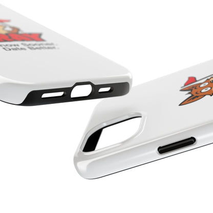 Cray Phone Case (tagline) - White - Red Flag Fox
