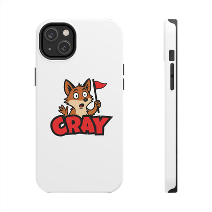 Cray Phone Case - White - Red Flag Fox