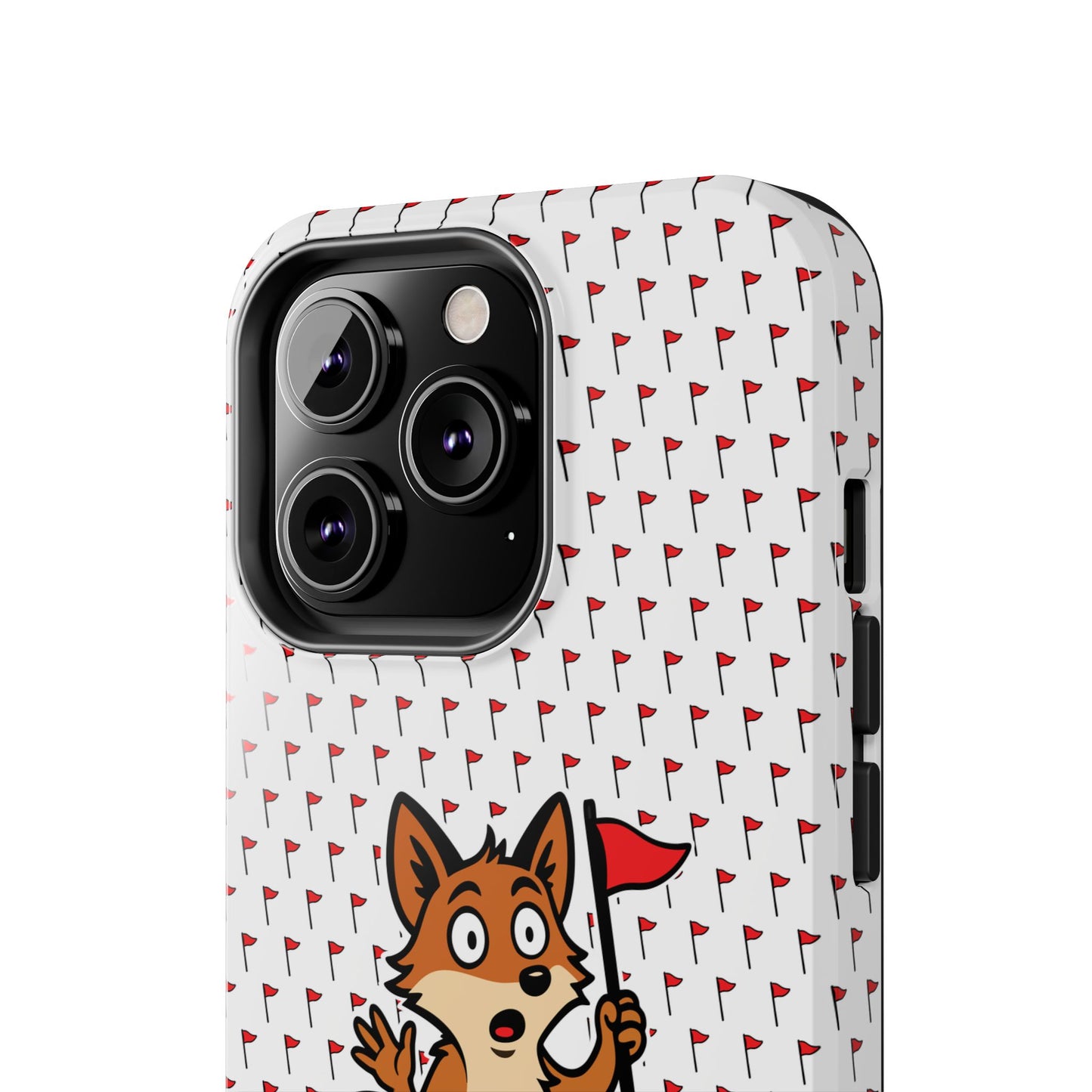 Cray Phone Case - White - Red Flag Fox