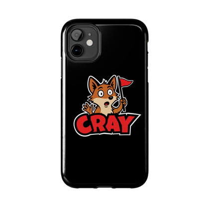 Cray Phone Case - Black - Red Flag Fox