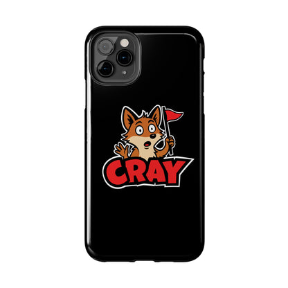 Cray Phone Case - Black - Red Flag Fox
