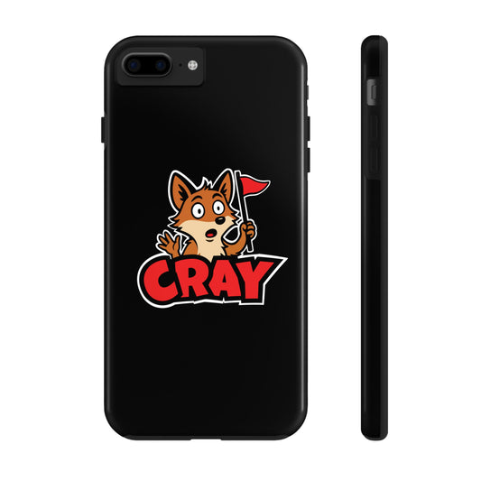 Cray Phone Case - Black - Red Flag Fox