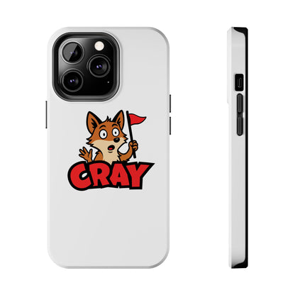 Cray Phone Case - White - Red Flag Fox