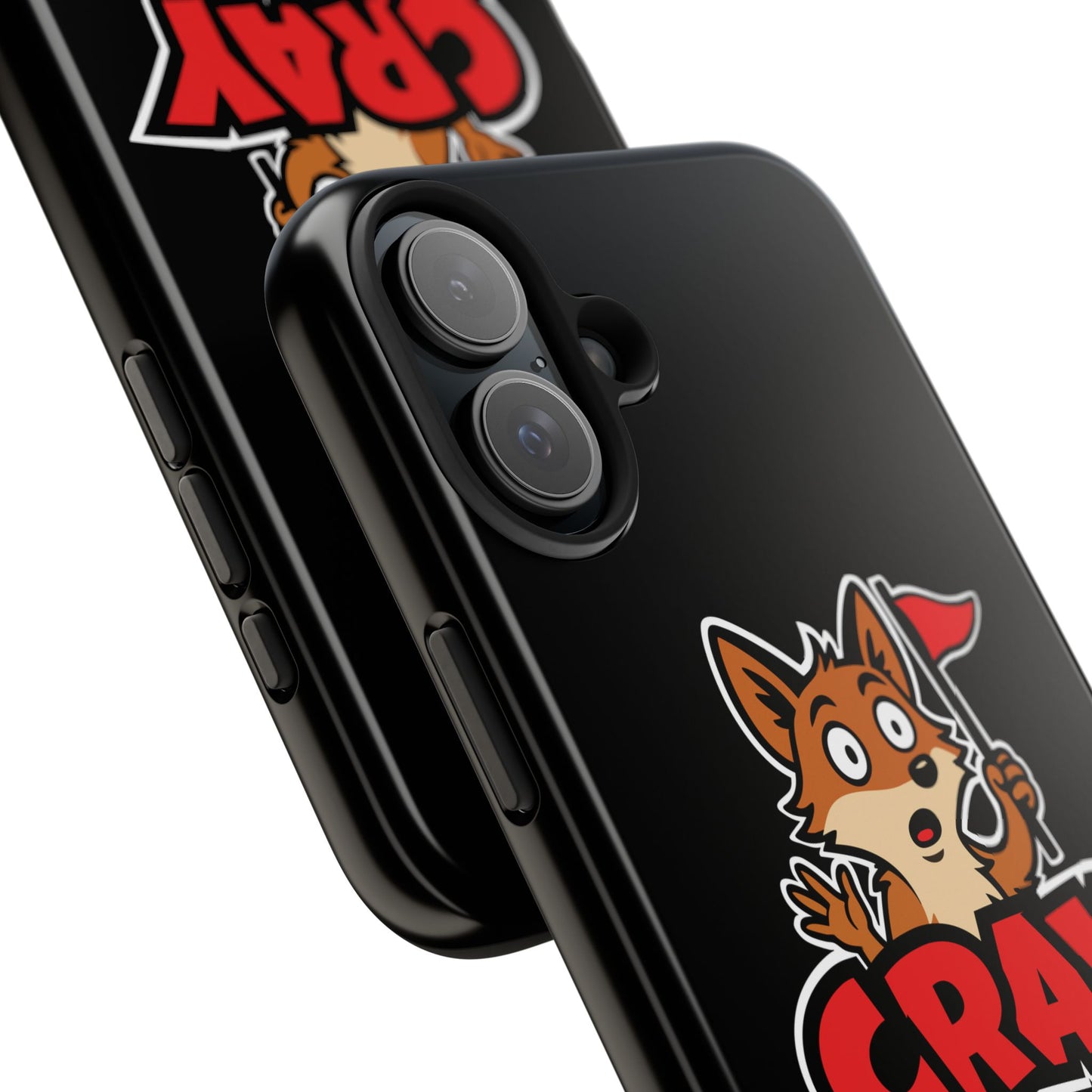 Cray Phone Case - Black - Red Flag Fox