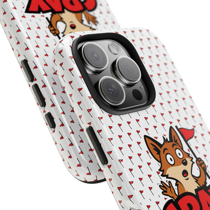Cray Phone Case - White - Red Flag Fox
