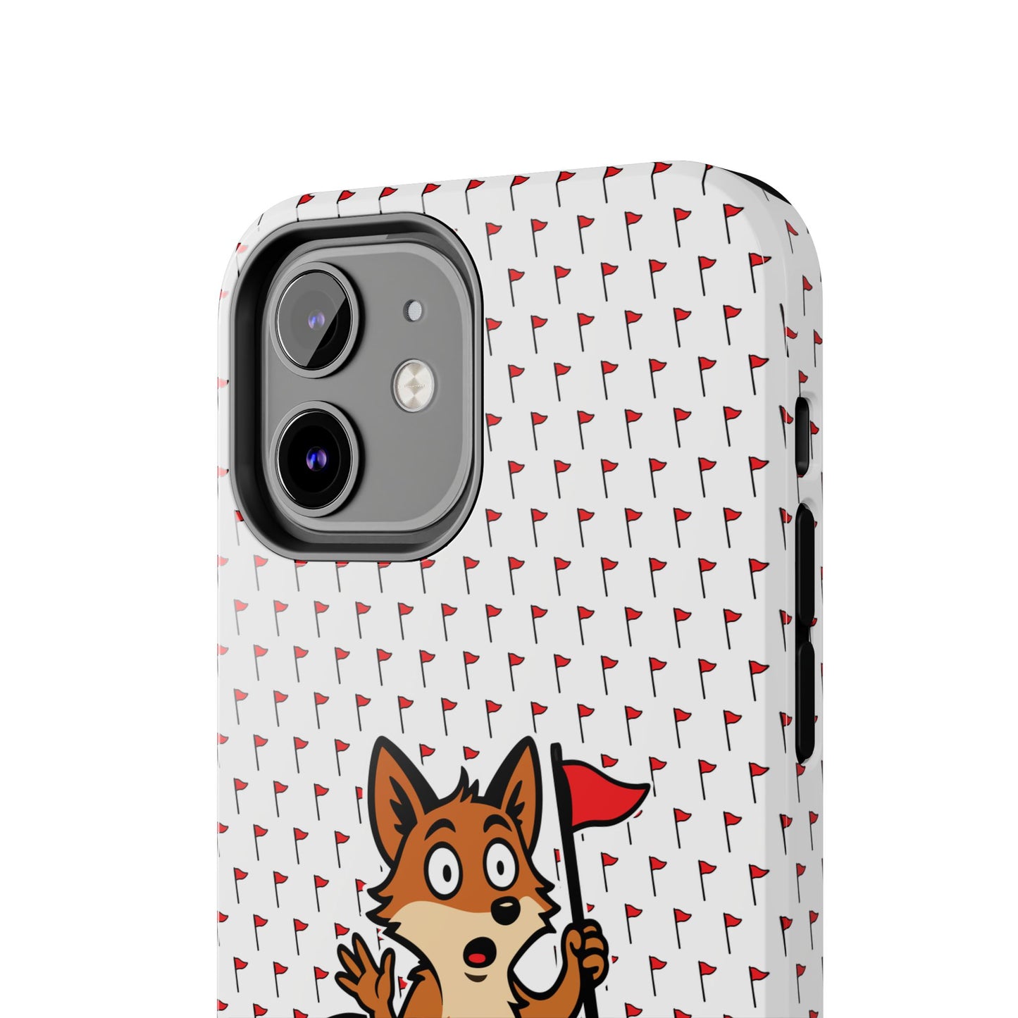 Cray Phone Case - White - Red Flag Fox