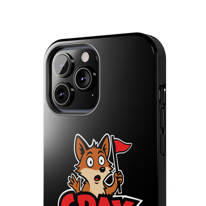 Cray Phone Case - Black - Red Flag Fox
