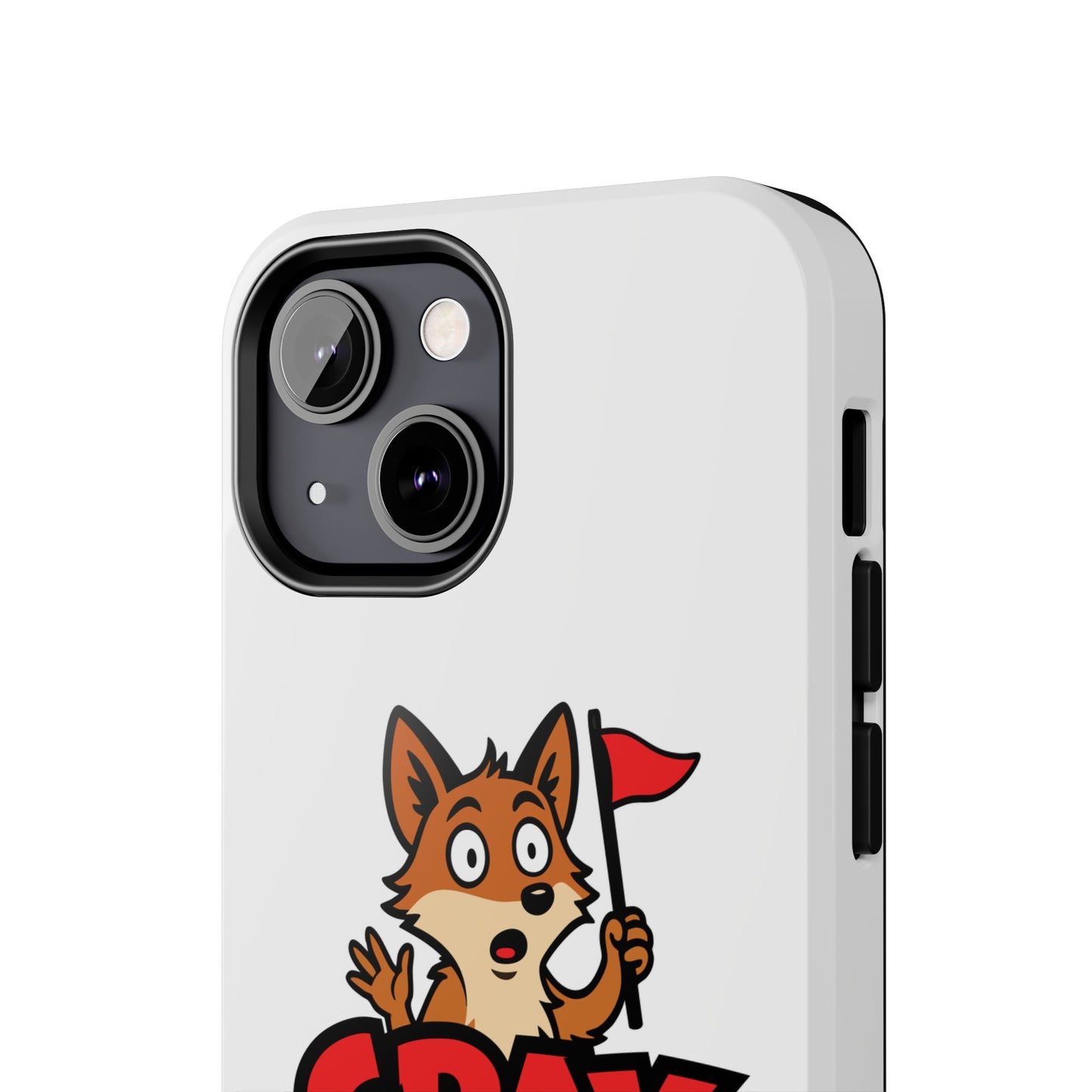 Cray Phone Case - White - Red Flag Fox