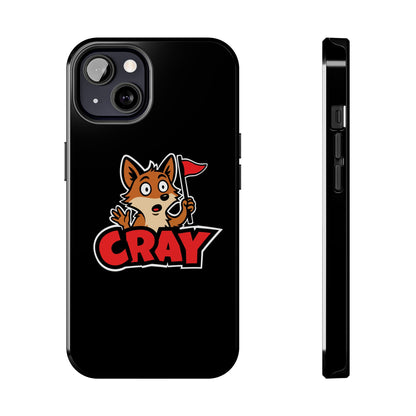 Cray Phone Case - Black - Red Flag Fox