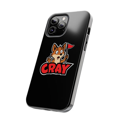 Cray Phone Case - Black - Red Flag Fox
