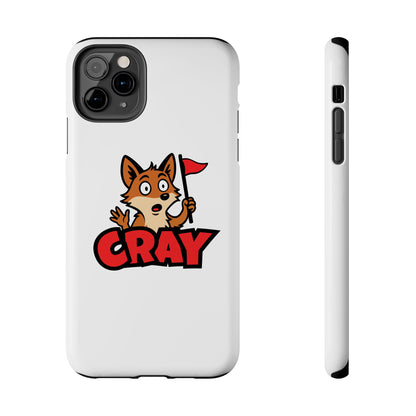 Cray Phone Case - White - Red Flag Fox