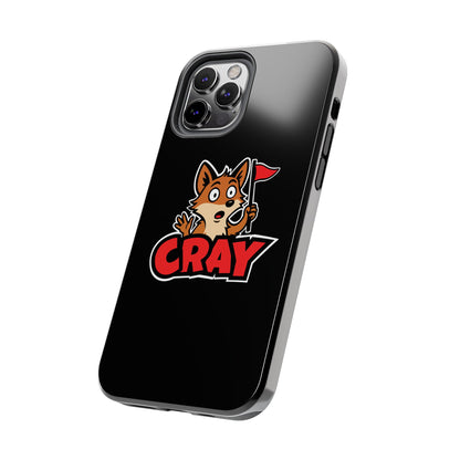 Cray Phone Case - Black - Red Flag Fox