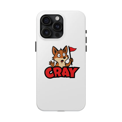 Cray Phone Case - White - Red Flag Fox