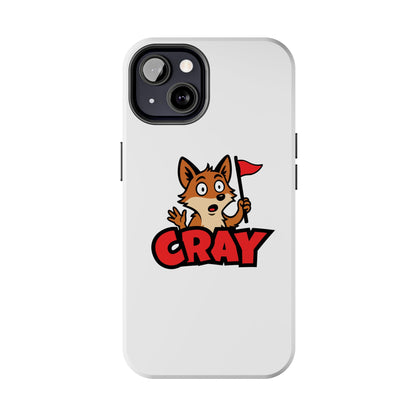 Cray Phone Case - White - Red Flag Fox
