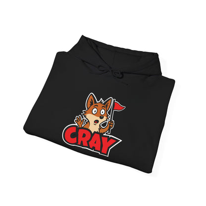 Cray Unisex Hoodie - Black - Red Flag Fox