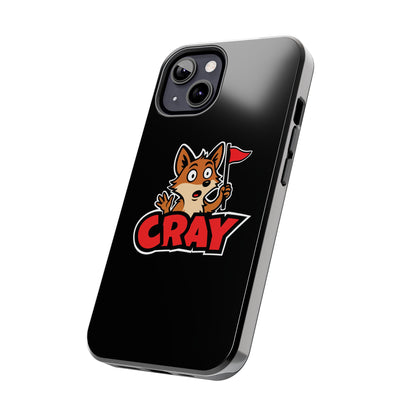 Cray Phone Case - Black - Red Flag Fox