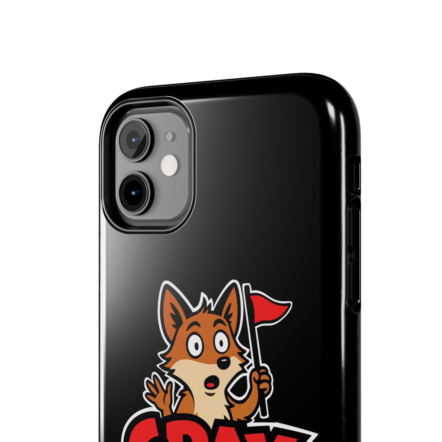 Cray Phone Case - Black - Red Flag Fox