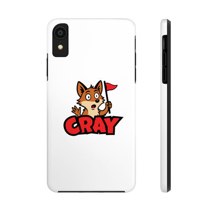 Cray Phone Case - White - Red Flag Fox