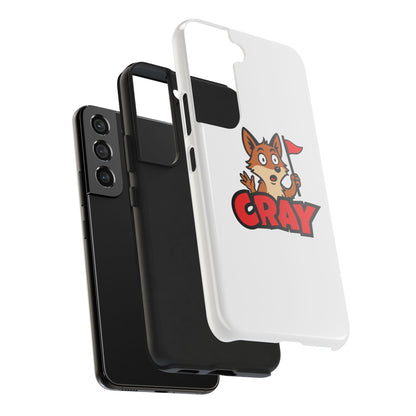 Cray Phone Case - White - Red Flag Fox