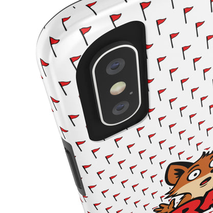 Cray Phone Case - White - Red Flag Fox
